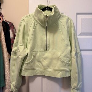 Lululemon Athletica Light Green Cropped Scuba